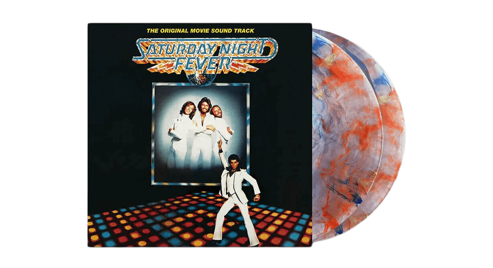 SaturdayNightFeverRedOrangeBlueMarbleVinylb2048x