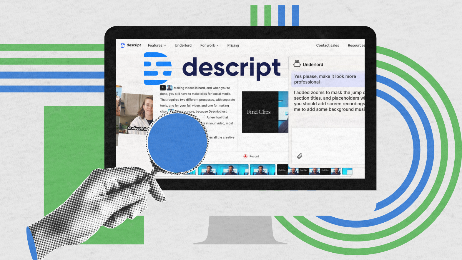 descript-homepage-ai-editor-interface