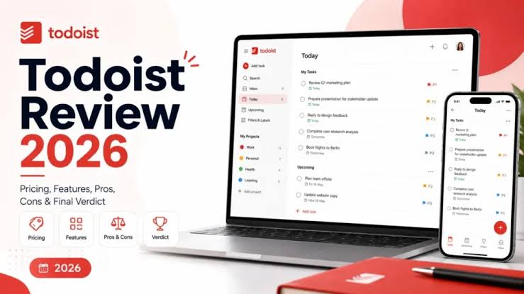 Todoist Review 2026: App, Pricing, Website, Login, Download & FAQs