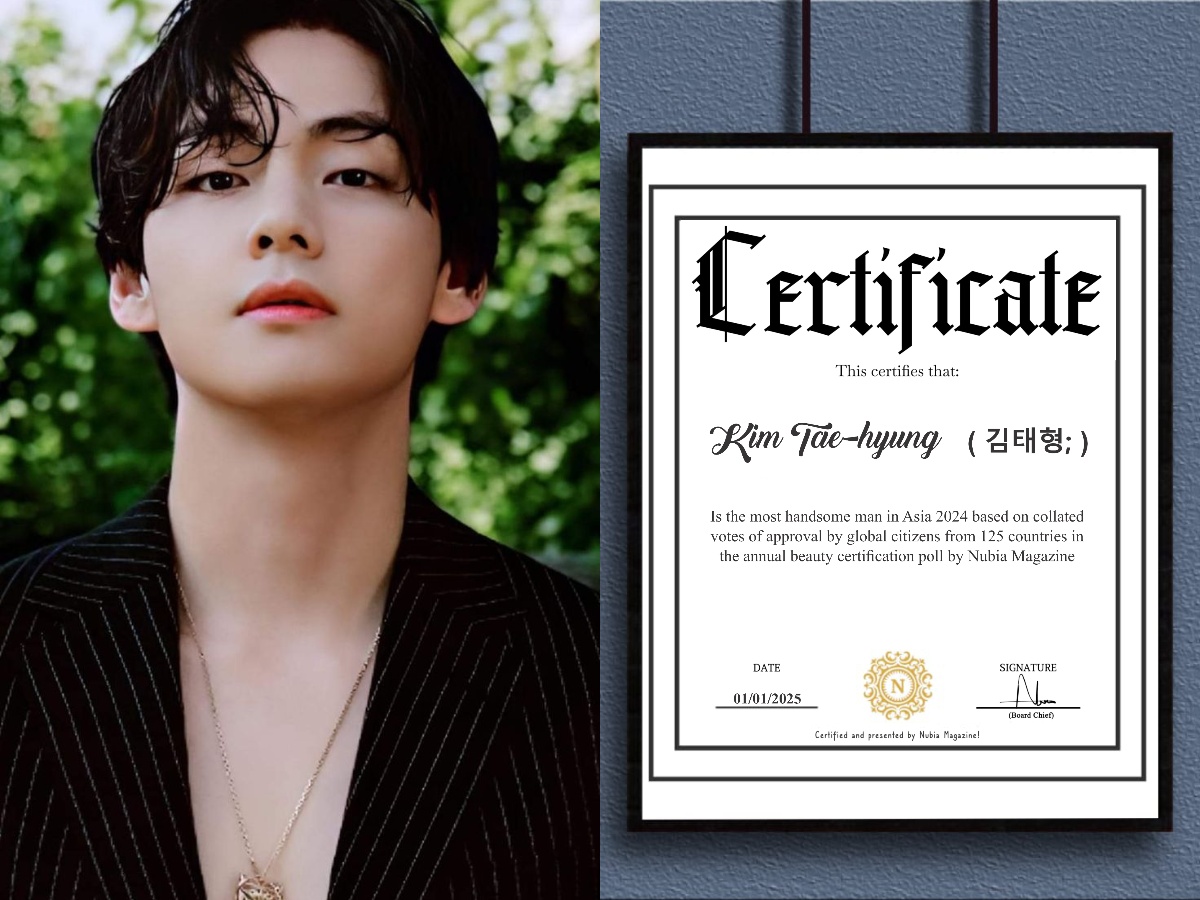 Asian Heartthrob: Kim Taehyung Certified As The Most Handsome Man In Asia 2024!