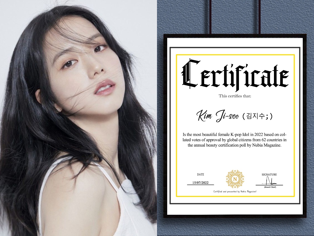 Jisoo Certified As The Most Beautiful Female K-pop Idol 2022 + (Top 10 Finalists)