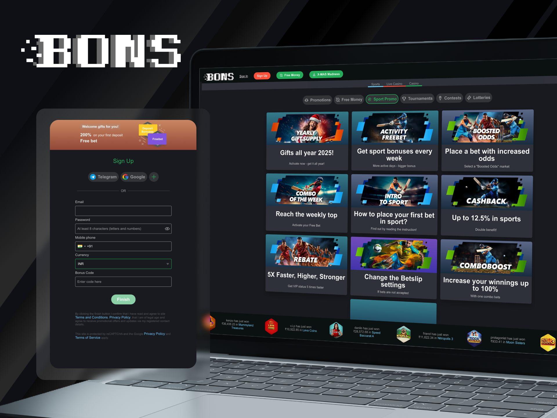 How to Start Betting at Bons Website?