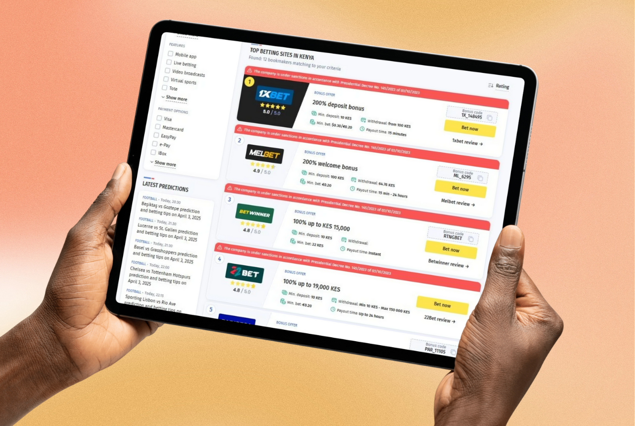 Kenya’s Best Bookmakers: Where to Find the Biggest Bonus Deals