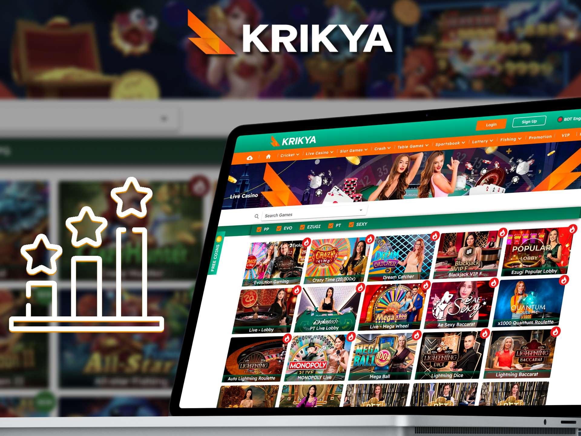 Top Casino Games You Can Play at Krikya in Bangladesh