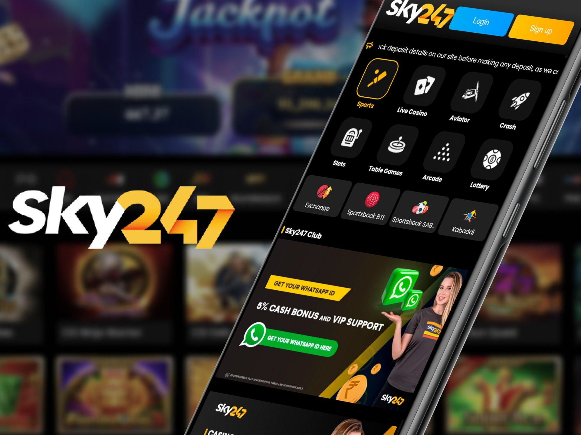 Types of Sports Bets in the Sky247 App